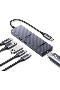 Хаб Type-C DisplayPort 6-в-1 4k 60hz PD 100W USB 3.2 10 Гбит/с Ugreen (UG-75244)