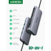 Ugreen USB-C Хаб 10-в-1 Ethernet Rj45 HDMI 4k VGA PD 100W USB 3.0 (UG-80133)