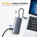Ugreen USB-C Хаб 10-в-1 Ethernet Rj45 HDMI 4k VGA PD 100W USB 3.0 (UG-80133)