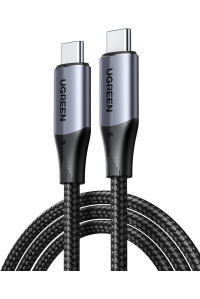 Кабель Type-C Type-C USB 3.2 Gen2 10 Гбит/с 4k 60hz Ugreen 5A PD 3.1 240W QC4.0 для Macbook 1 метр (UG-80150)