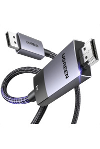  Кабель DisplayPort 1.4 HDMI 2.1 Ugreen 8K-60hz 4K-144hz 2K-240hz 1080P-240hz DP