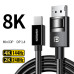 Кабель mini DP Displayport 1.4 Thunderbolt 2 HDR Ugreen 8K 60Hz 4K 144Hz 2K 240Hz двунаправленный (UG-80663)