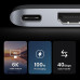 Ugreen USB C хаб адаптер 6-в-1 USB 3.0 HDMI 4K PD 100W Thunderbolt 3 для Macbook Pro Air