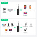 Bluetooth 5.0 мини аудио приемник передатчик звука 2 в 1 AUX Ugreen (UG-80893)