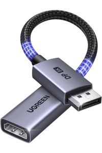 Переходник DisplayPort to HDMI 2.1 Ugreen 8k 60hz 4k 240hz 1080P 480hz (85564)