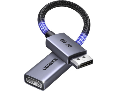 Перехідник DisplayPort to HDMI 2.1 Ugreen 8k 60hz 4k 240hz 1080P 480hz (85564)