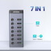  USB-хаб для компьютера USB-A USB 3.0 7 портов UGREEN с доп. питанием (UG-CM481)