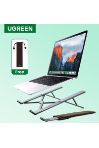 Алюминиевая складная подставка для ноутбука UGREEN с чехлом space gray (UG-90312)
