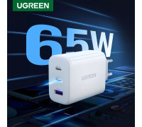 Мережевий зарядний пристрій UGREEN 65W PD3.0 QC4.0 USB-A Type-C (UG-90496)