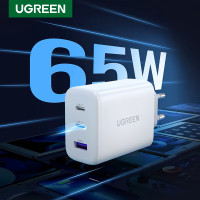 Мережевий зарядний пристрій UGREEN 65W PD3.0 QC4.0 USB-A Type-C (UG-90496)