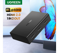 Разветвитель HDMI на 2 монитора Ugreen Splitter 1 в 2 выхода 4k 60hz HDR (UG-90513)