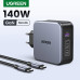 Зарядний пристрій Ugreen GAN 140W Nexode Type-C PD3.1 + кабель 240W (UG-90549)