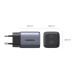 Зарядний пристрій UGREEN GaN Nexode 45W 2 Type-C PD QC (UG-90573)
