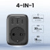 Зарядний пристрій із розеткою 16A 4-в-1 Ugreen GAN 30W PD3.0 QC3.0 (UG-90613)