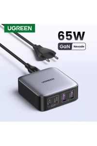 Зарядний пристрій Ugreen GAN 65W Nexode PD QC4 (UG-90747)