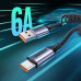 Кабель USB Type-C витой UGREEN 100W 66W 6A для быстрой зарядки (UG-90790)