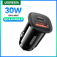 Зарядка для телефону в машину 30W USB-C USB-A Ugreen PD3.0 QC3.0 (UG-90848)