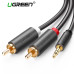 Кабель 3.5 мм 2 RCA AUX 24к Ugreen (UG-AV102)