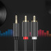Кабель 3.5 мм 2 RCA AUX 24к Ugreen (UG-AV102)