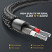 Кабель 2 RCA 3.5 Jack AUX Hi-Fi Ugreen нейлон (UG-AV116)