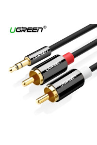 Кабель 2 RCA 3.5 mini-jack Hi-Fi AUX Ugreen (UG-AV116)