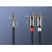 Кабель 2 RCA 3.5 mini-jack Hi-Fi Ugreen (UG-AV116)