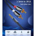 Кабель 2 RCA 3.5 mini-jack Hi-Fi Ugreen (UG-AV116)