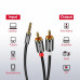 Кабель 2 RCA 3.5 mini-jack Hi-Fi Ugreen (UG-AV116)
