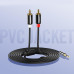Кабель 2 RCA 3.5 mini-jack Hi-Fi Ugreen (UG-AV116)