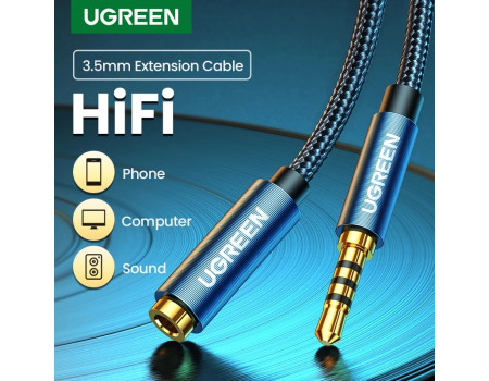 Подовжувач для навушників із мікрофоном 3.5 мм AUX Ugreen (UG-AV118)