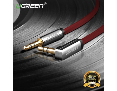 Кабель AUX 3.5 mm 3.5 mm 90° Ugreen (UG-AV119-RD)