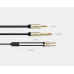 Аудио кабель 6.3 (6.5) 3.5 мм TRS TS Hi-Fi Ugreen Black (UG-AV126)