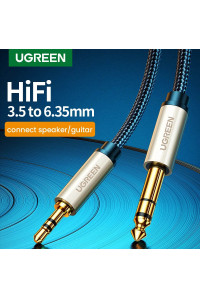 Кабель 6.3 3.5 мм AUX Hi-Fi 6.5 6.35 Ugreen (UG-AV127)