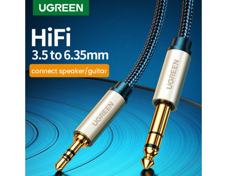 Кабель 6.3 3.5 мм AUX Hi-Fi 6.5 6.35 Ugreen (UG-AV127)