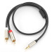 Кабель 2 RCA 3.5 мм AUX Ugreen (UG-AV135)