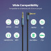 Кабель AUX 3.5 mm на 3.5 mm кутовий 90 градусів Hi-Fi нейлон Ugreen (UG-AV139)