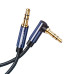 Кабель AUX 3.5 mm на 3.5 mm кутовий 90 градусів Hi-Fi нейлон Ugreen (UG-AV139)