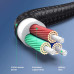Кабель AUX 3.5 mm на 3.5 mm кутовий 90 градусів Hi-Fi нейлон Ugreen (UG-AV139)