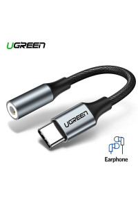 Перехідник Type C 3.5 мм Ugreen для навушників та гарнітур (UG-AV142)