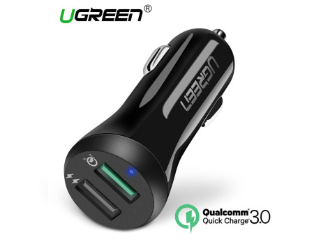 Автомобільний зарядний пристрій Ugreen 5.4a 30w Quick Charge 3.0 (Ug-40309)