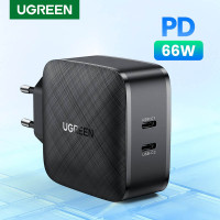Зарядное устройство UGREEN 66W 2 USB-C PD QC AFC PPS (UG-CD216)