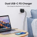 Зарядний пристрій UGREEN 66W DUAL USB-C PD QC AFC PPS (UG-CD216)