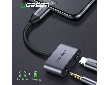 Переходник Type C 3.5 мм + зарядка Ugreen (UG-50596) 