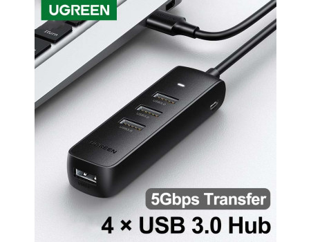 USB хаб с внешним питанием 4*USB 3.0 Ugreen (UG-CM416)