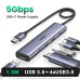 USB 3.0 хаб із зовнішнім живленням 5-в-1 Ugreen (UG-CM473)