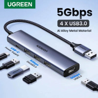 USB 3.0 хаб із зовнішнім живленням 5-в-1 Ugreen (UG-20805)