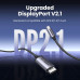 Кабель USB-C DisplayPort 2.1 Thunderbolt 4 DP 16k 30hz 8k 120hz 4k 240hz Ugreen (CM707)