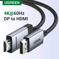  Кабель DisplayPort to HDMI 4k 60hz 1080P 120hz преобразователь конвертор DP Ugreen (UG-DP119)