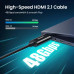 HDMI 2.1 оптический кабель 8k 60hz 4k 144hz 2k 240hz HDR Ugreen (UG-HD141) 