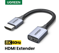 HDMI 2.1 удлинитель 8k 60hz 4k 240hz 2k 240hz HDR 3D VRR Ugreen 15 см (UG-HD165)